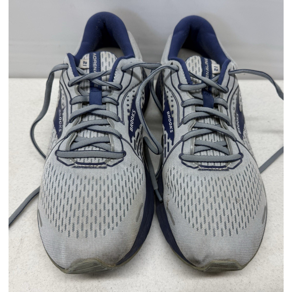 BROOKS Adrenaline GTS 21 Men’s Size 10.5 D Running Shoes 1103491D006 Gray /Blue - Picture 4 of 10